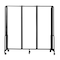 National Public Seating NPS Room Divider, 6' Height, 3 Sections, Clear Acrylic Panels RDB6-3CA - alternate 5